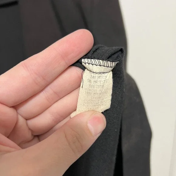 Vintage Casablanca Womens Blazer Size 12 Black Single Button Cuffed Classic Chic - Picture 4 of 5